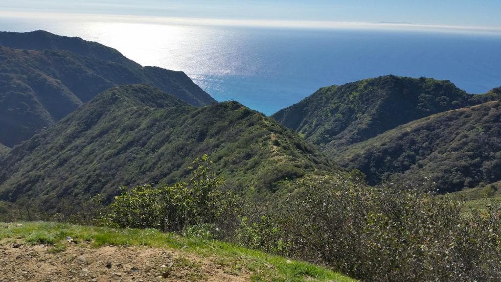 View of the "back side" of the island