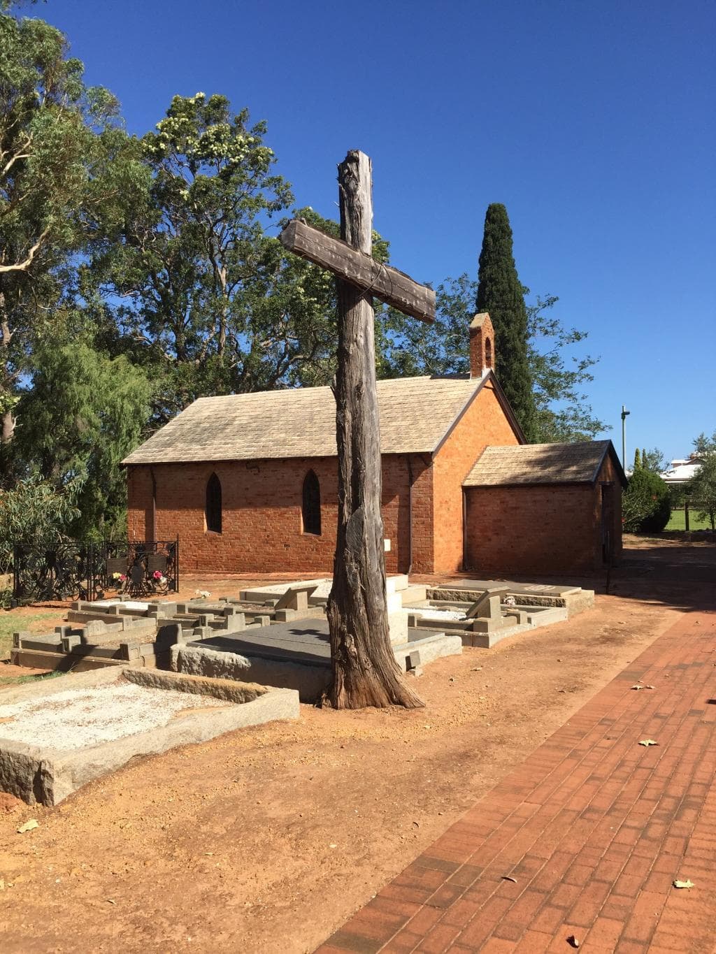 Including the cemetery