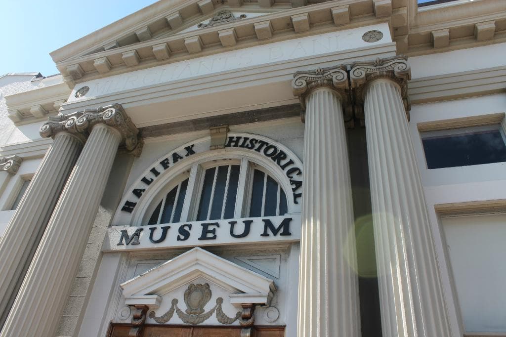 front of museum