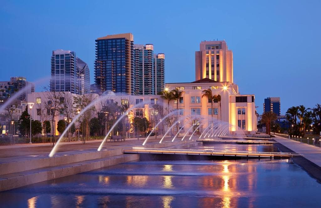 County of San Diego Waterfront Park North Fountains