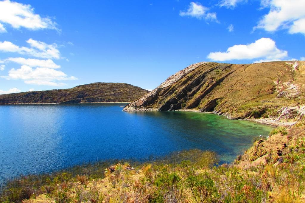 Lago Titicaca visto da Isla del Sol