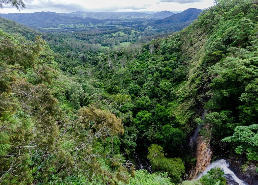 Mapleton Falls looking towards Conondale NP