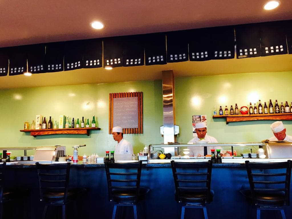 sushi bar area