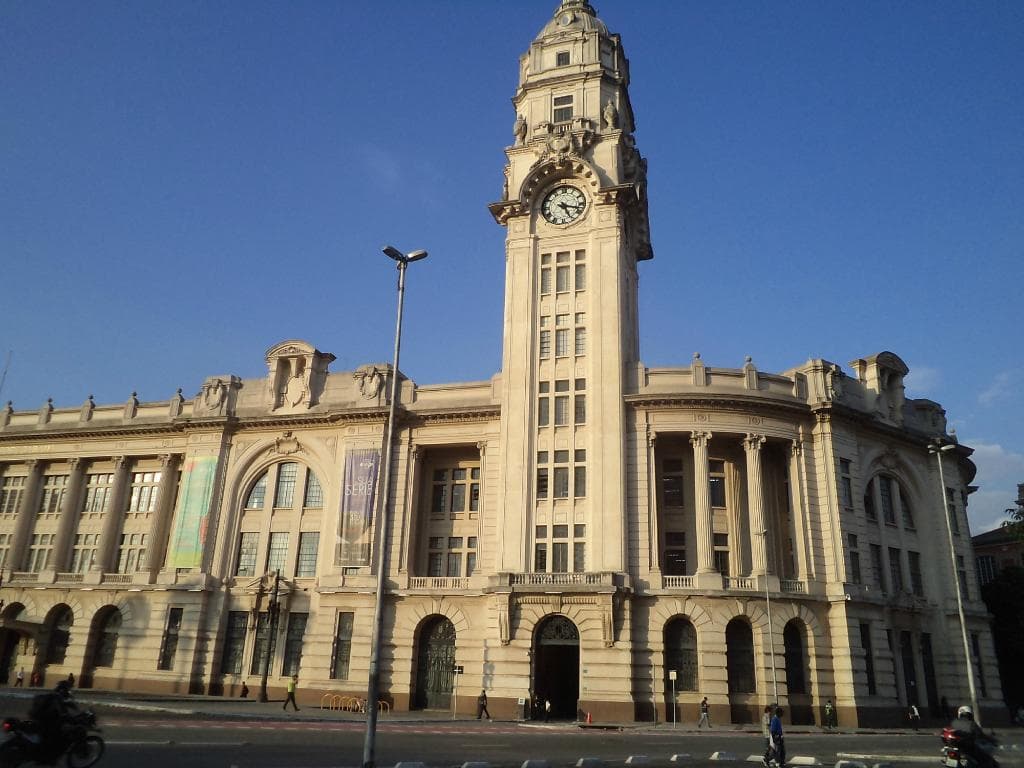 Sao Paulo, Brasil, Estación Júlio Prestes. Vista desde Plaza Júlio Prestes.