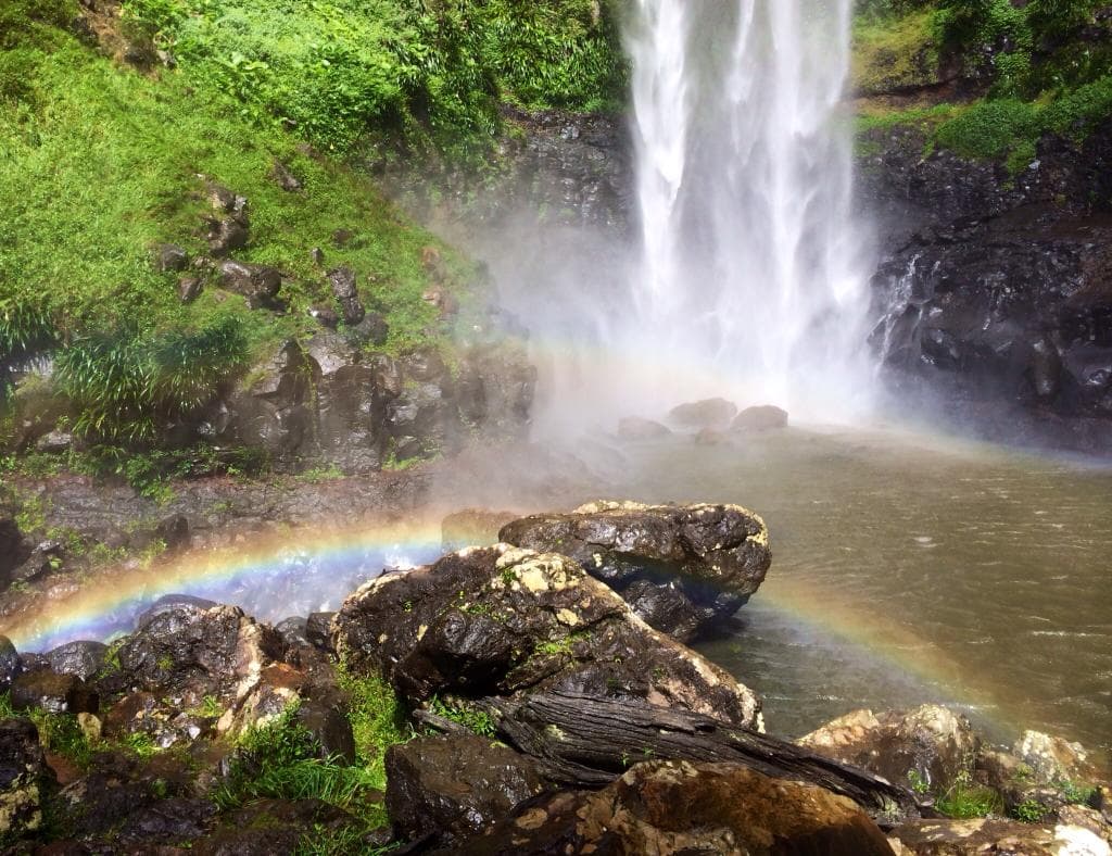 Another marvelous rainbow @ Purling Brook falls!