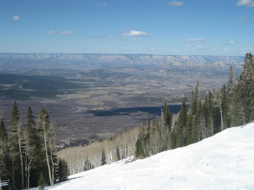 typical ski trail