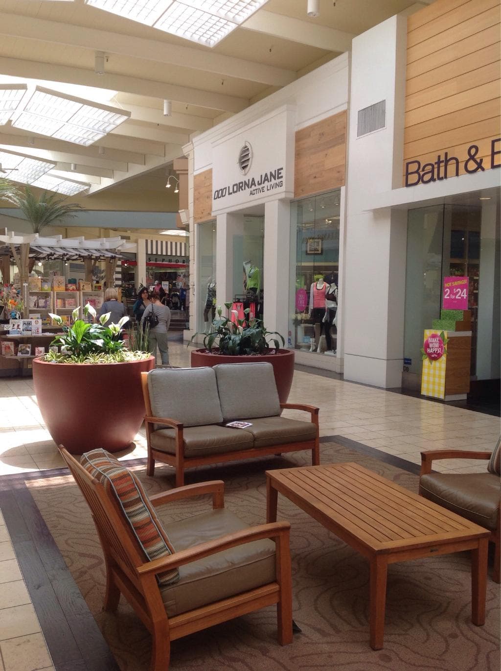 Comfortable seating areas