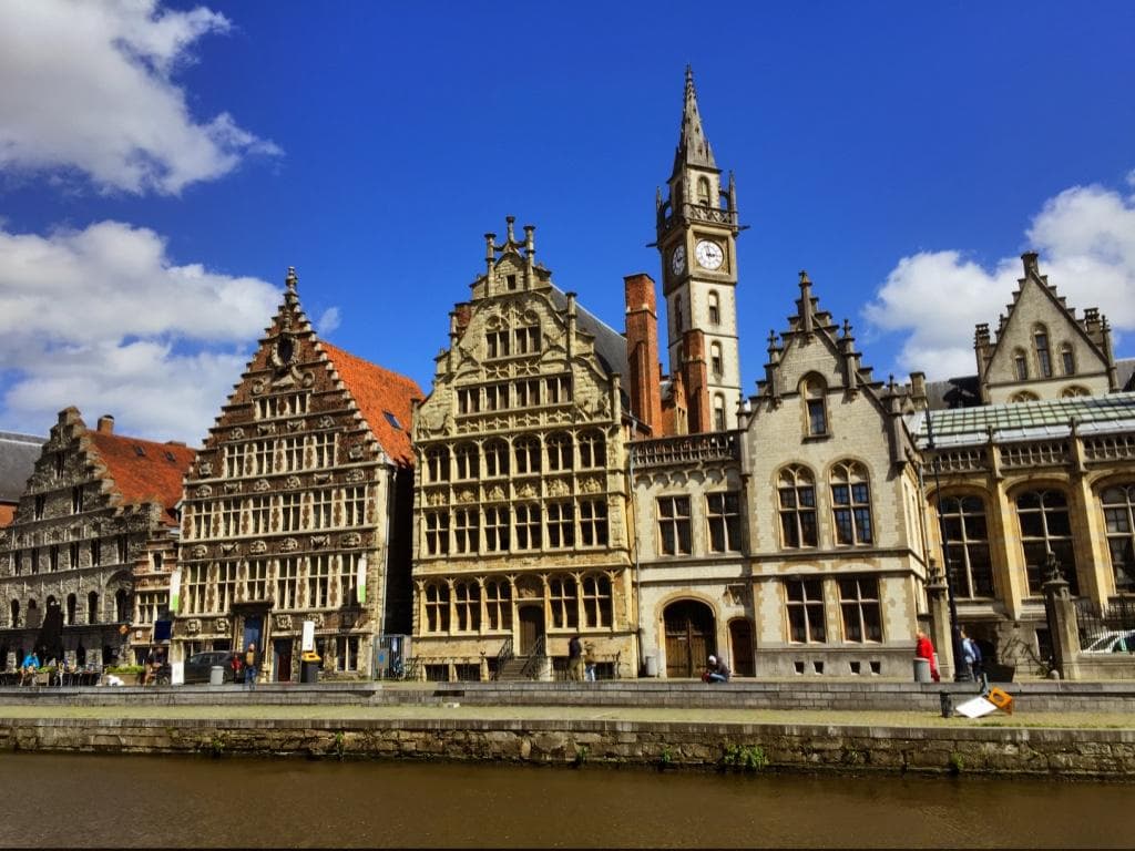 Historical Buildings by the Canal Bank