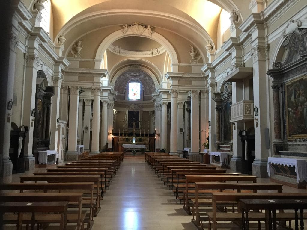 L'interno della Chiesa di sant'Agostino