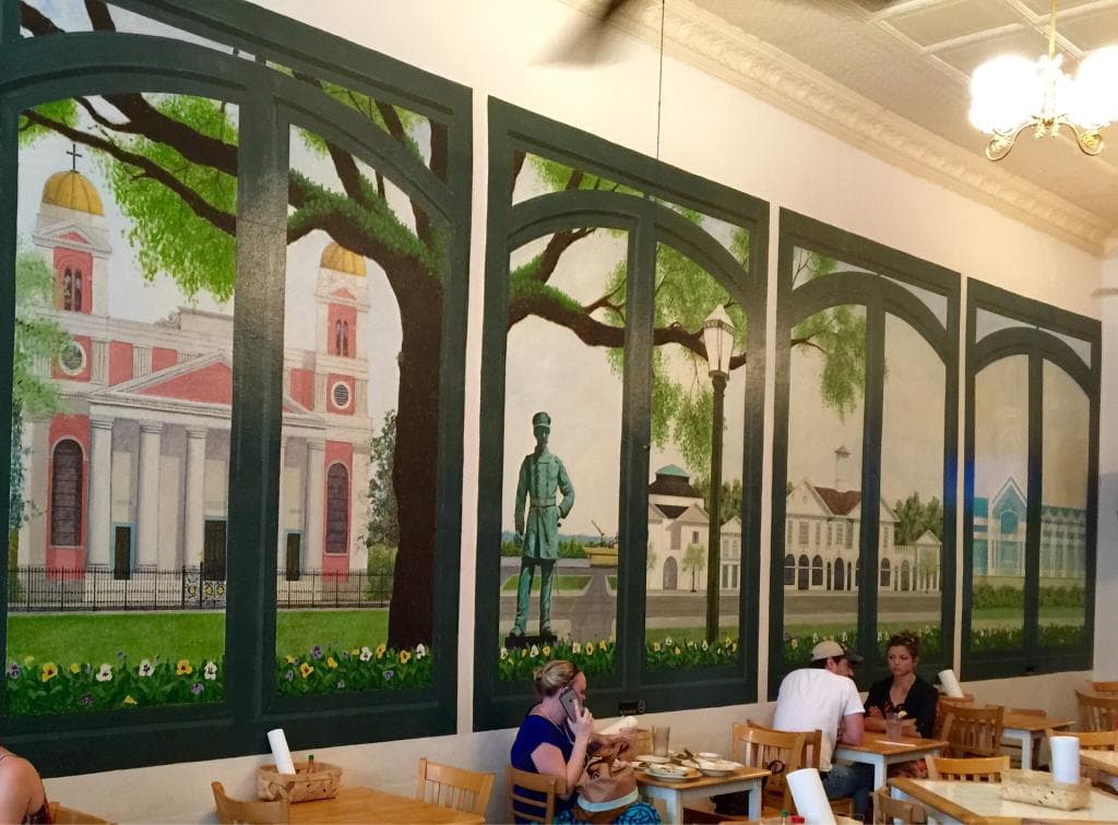 Part of the wall mural