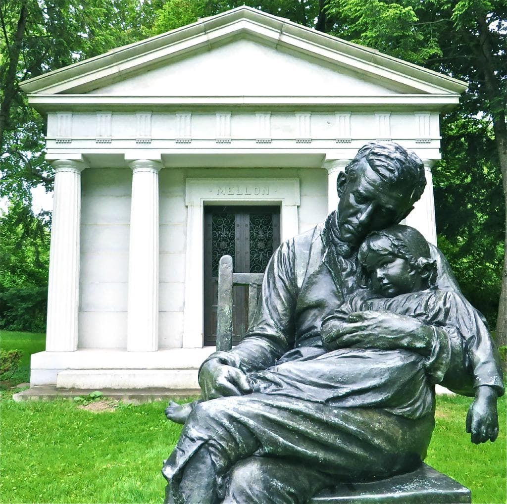 Mellon mausoleum & statue