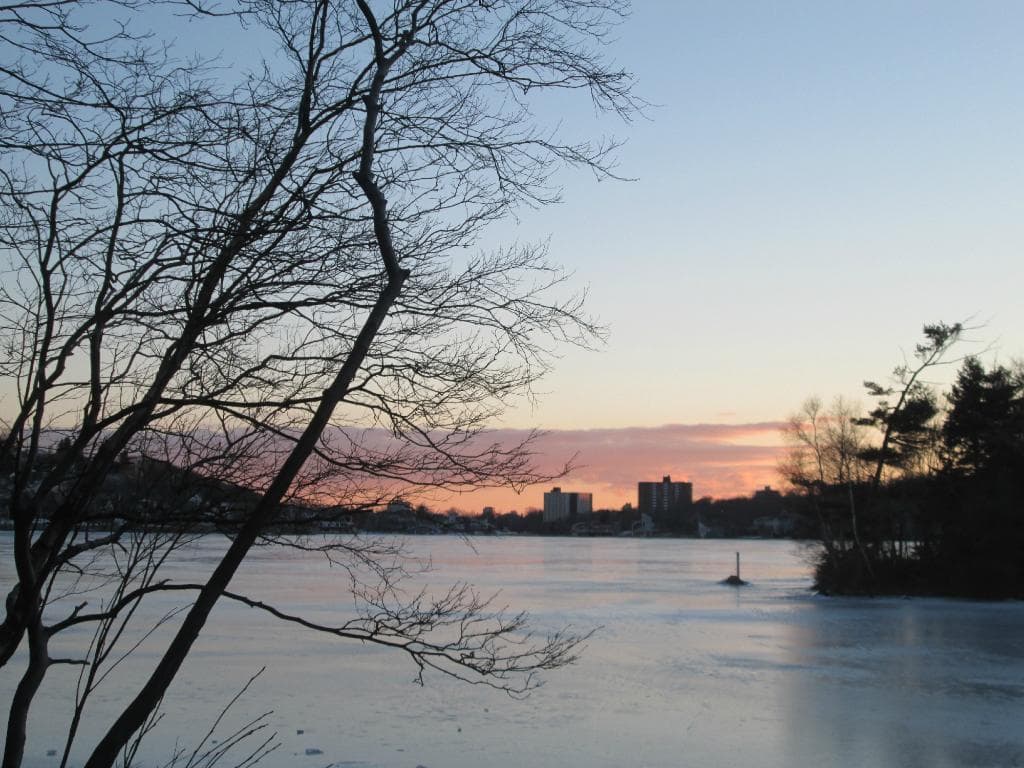 Looking down the Lake at sunset