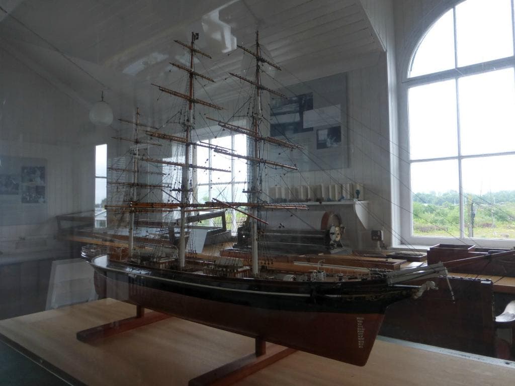 Cutty Sark model in Draughtsmen's Room, Scottish Maritime Museum, Dumbarton
