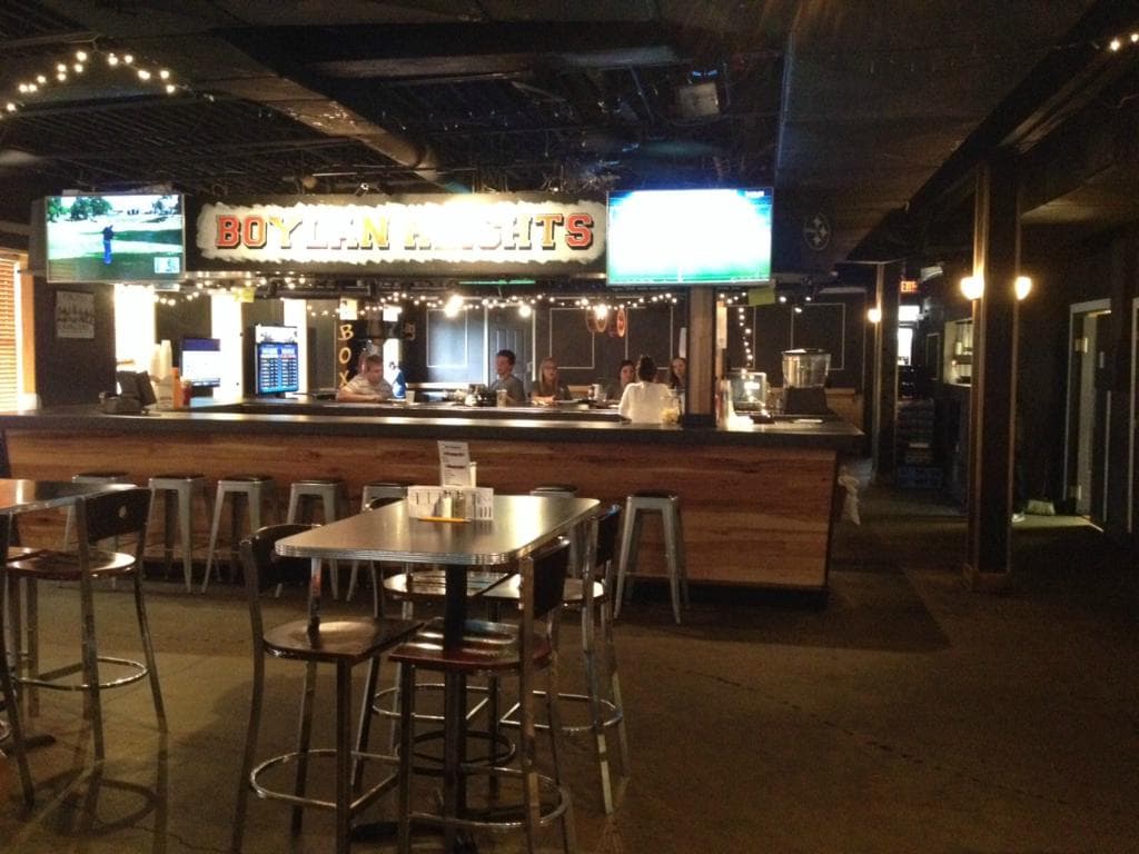 Upstairs bar area