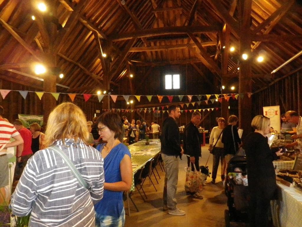 General view inside the Barn