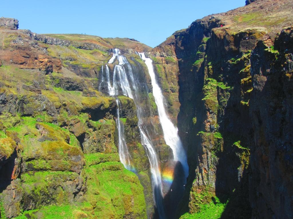 Glymur. Much more majestic when you see it yourself, pictures don't show the whole area :)