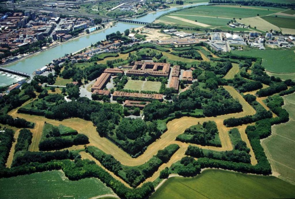 Vista aerea della Cittadella di Alessandria