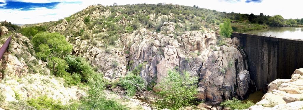 Lots of people fishing and dog walking