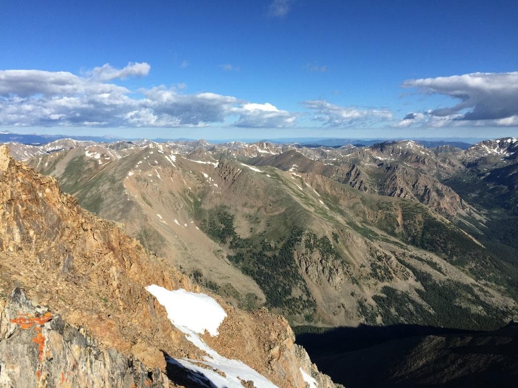 NOrthwest view from the summit