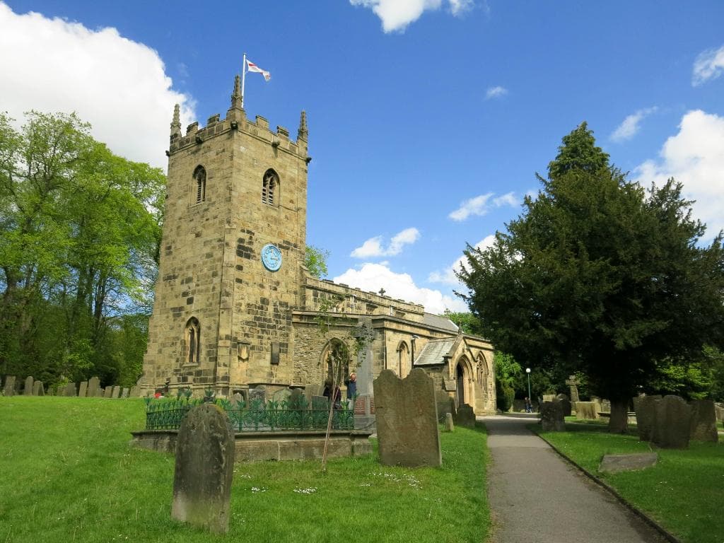 Peaceful churchyard