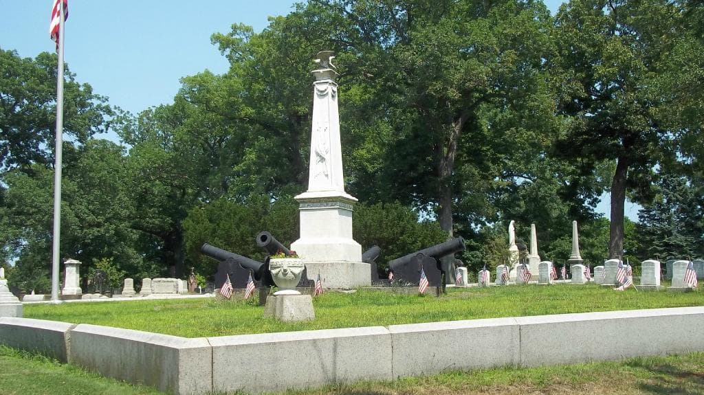 Civil War Veterans in Oak Grove Cemetery