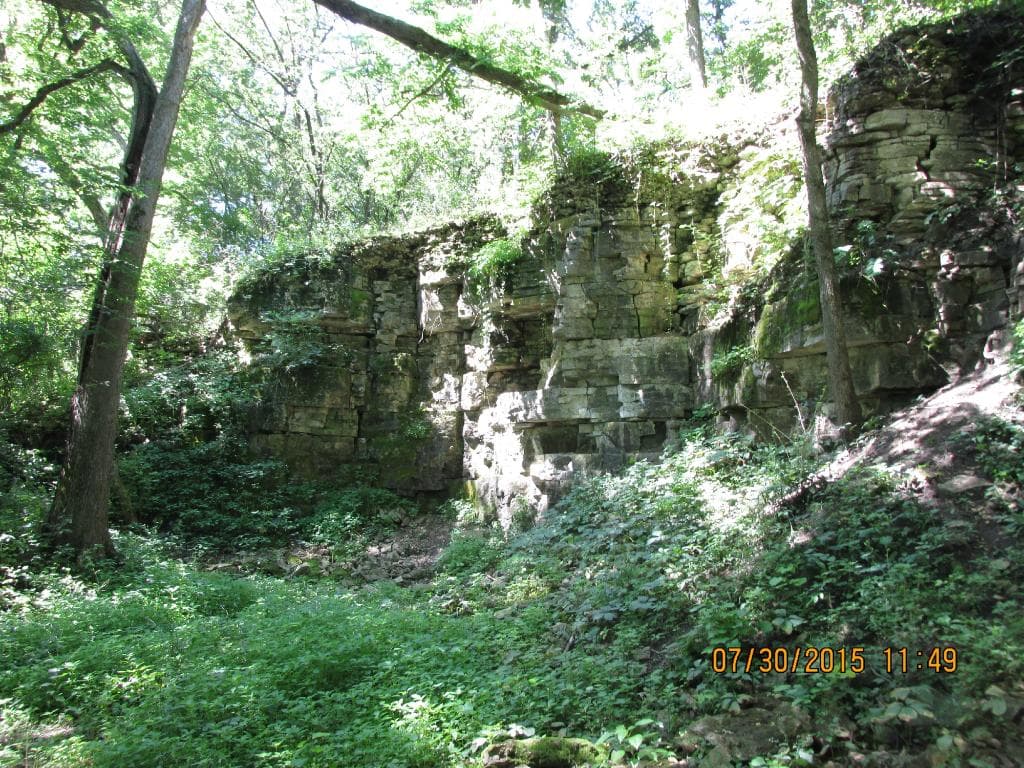 bluff near river
