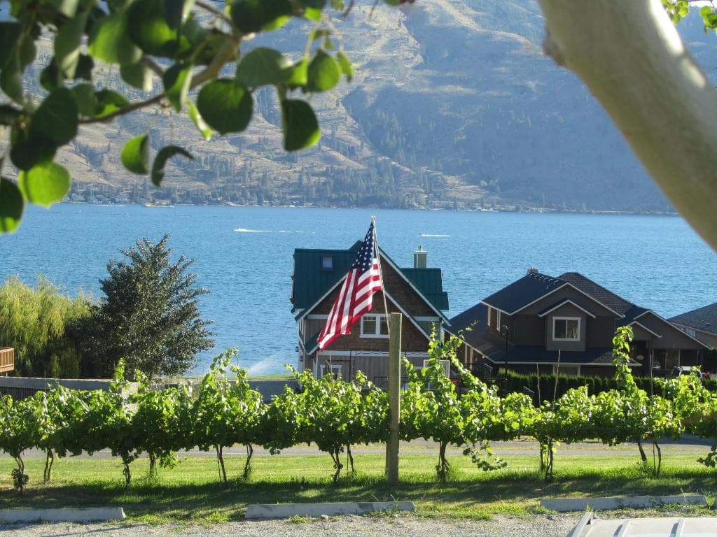 beautiful view from Chelan Winery