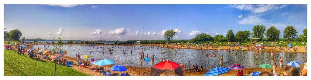 Beaucoup de monde les journées chaudes, arrivez tôt!