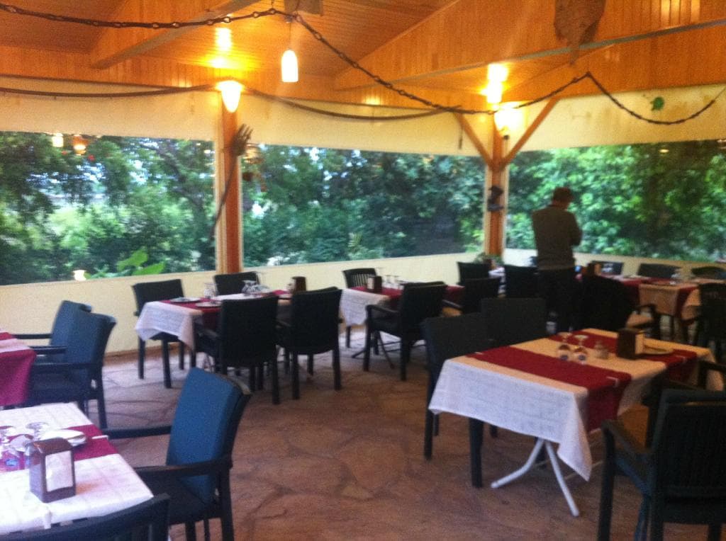 The terrace of Dostlar Evi Restaurant