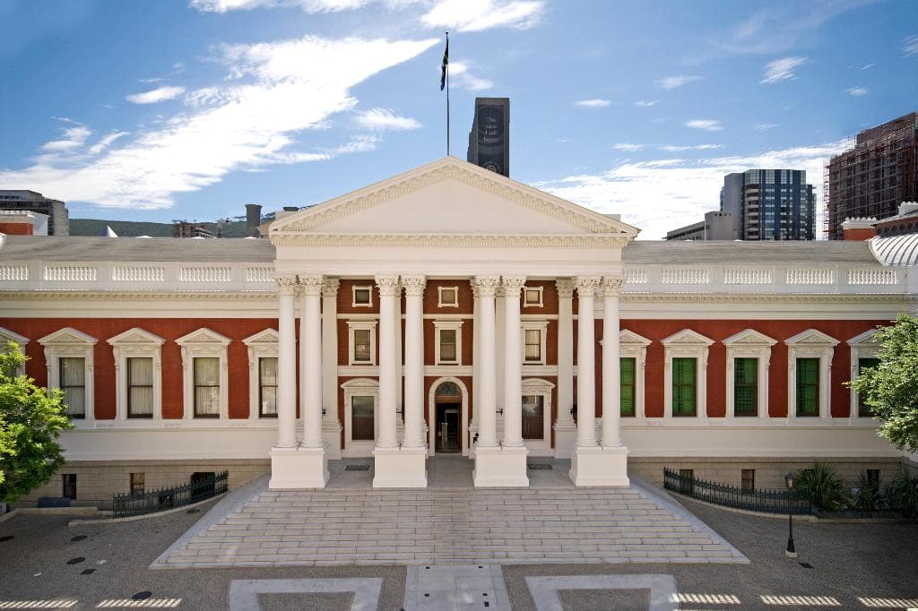 Facade of the National Council of Provinces (NCOP). One of the two houses of Parliament.