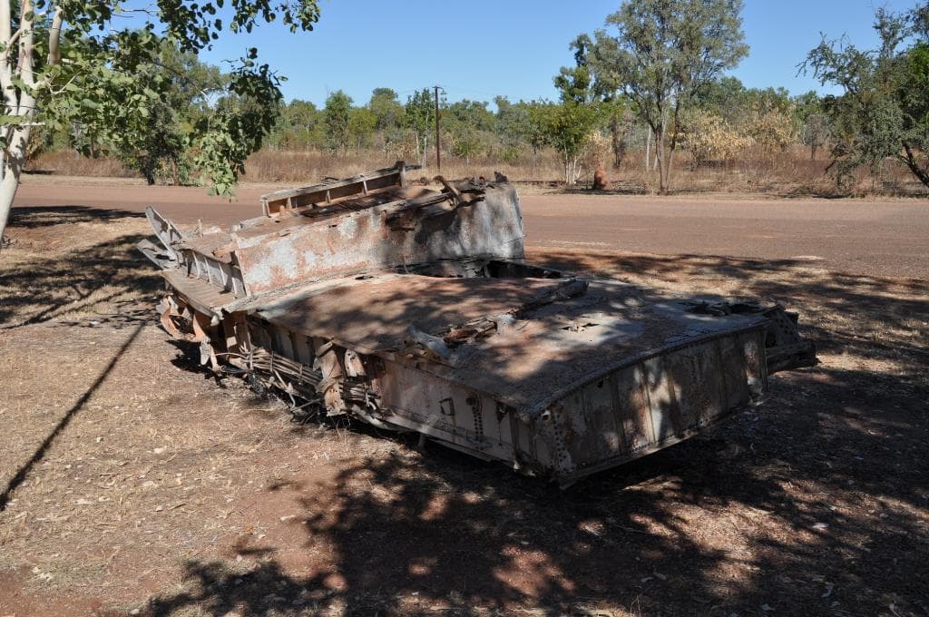 wing box of a crashed WW2 aircraft.