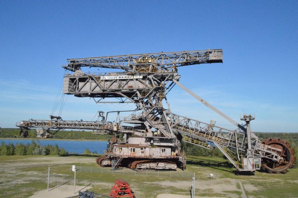 Ein Bagger in Ferropolis