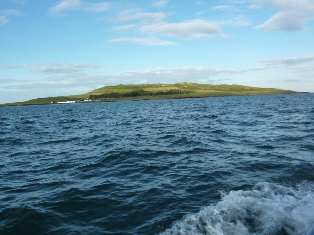 Lambay Island on a sunny day