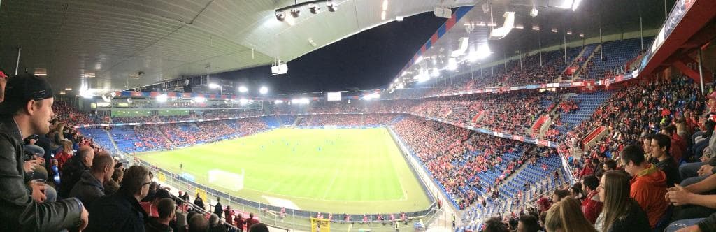 Panorama beim Spiel Schweiz-Slowenien