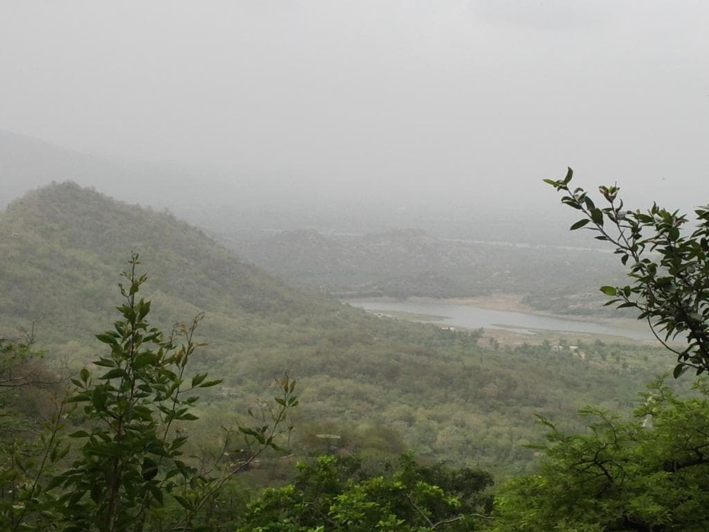 A View of the Dam from Jessore Sloath Bear Sanctuary