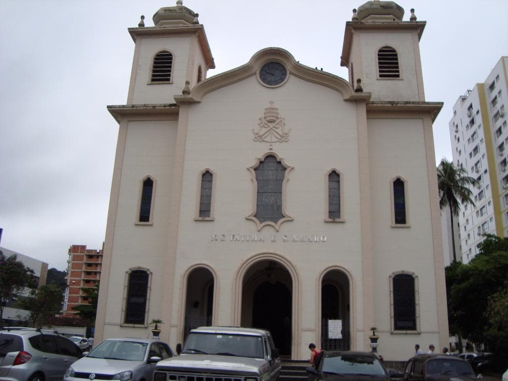 Fachada Frontal, Matriz de N. Sra. de Fátima, Santo Amaro