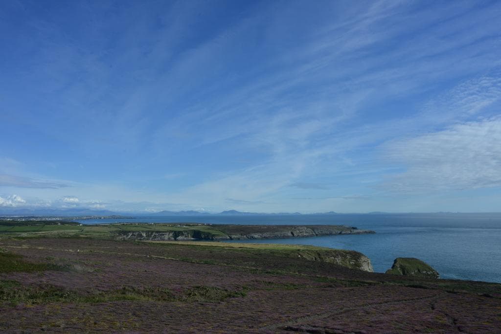 View from the visitor centre across the Snowdonia mountain range