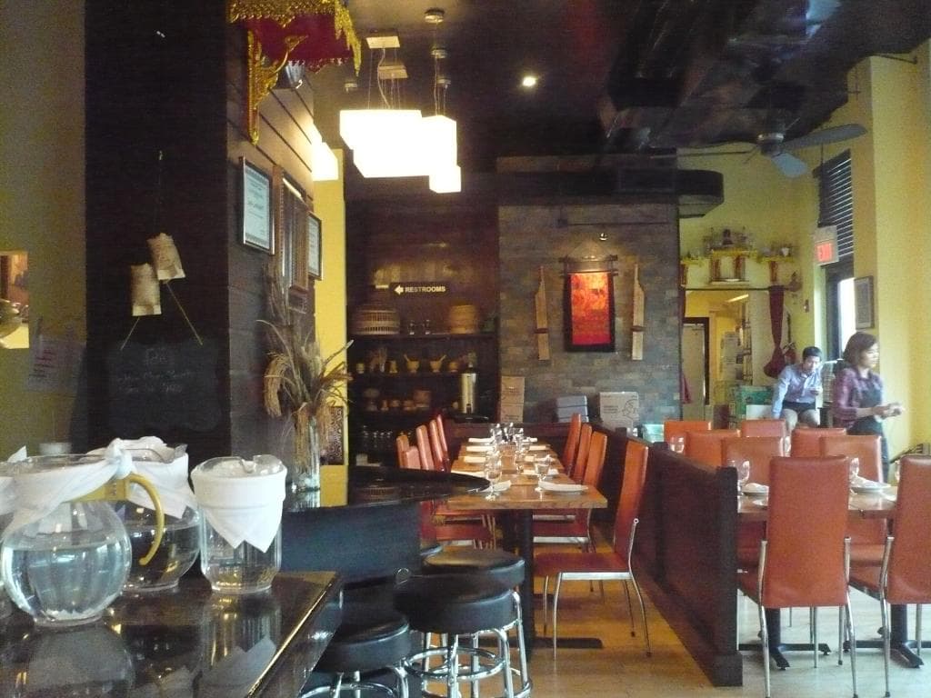 Inside the restaurant