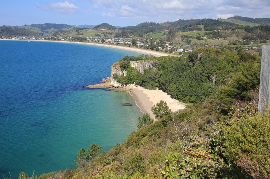 the view back over Cooks from that cliff at the north end