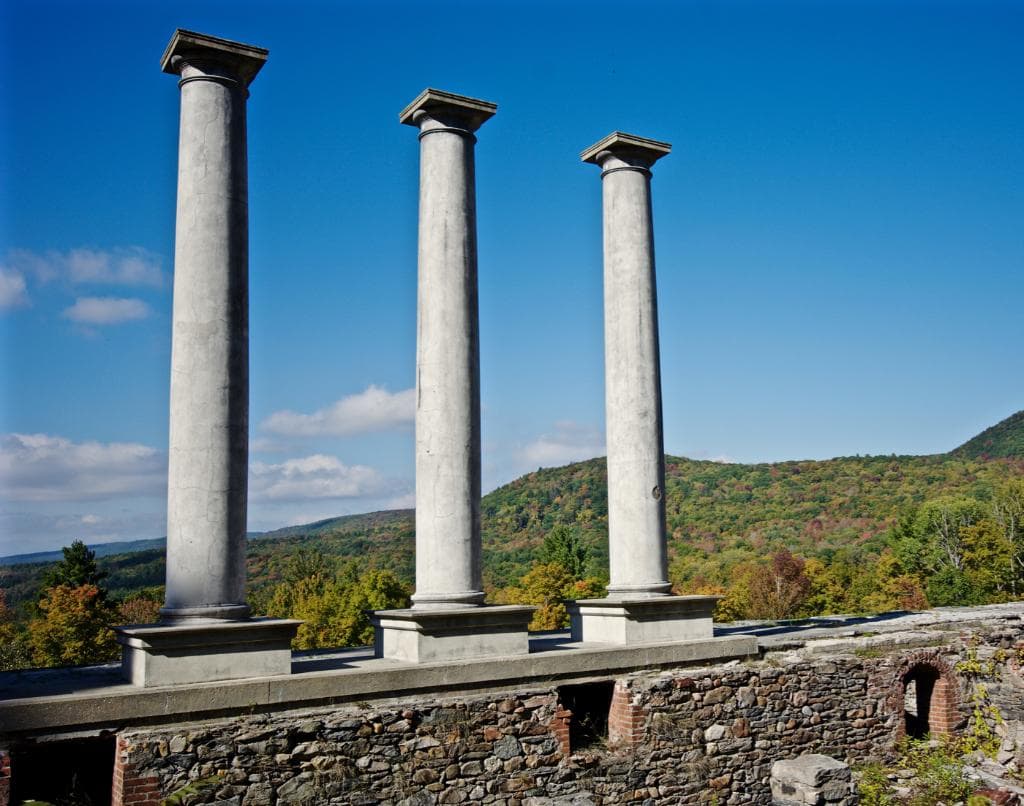 Columns at the mansion ruins