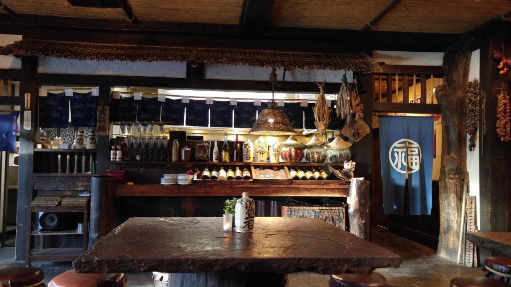 outside of kitchen from main dining room