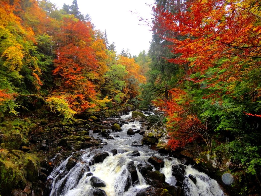 Black Linn falls from Ossian's Hall
