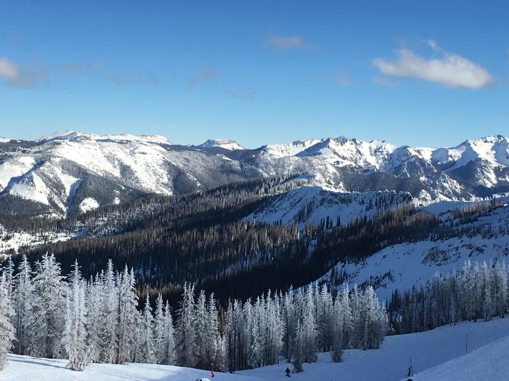 View from top of treasure lift