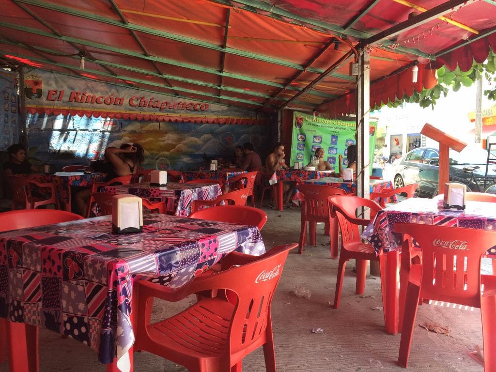 Inside the restaurant