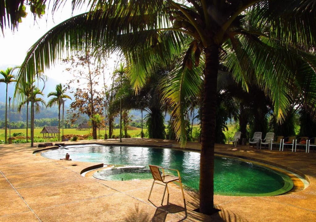 mud spa in the morning