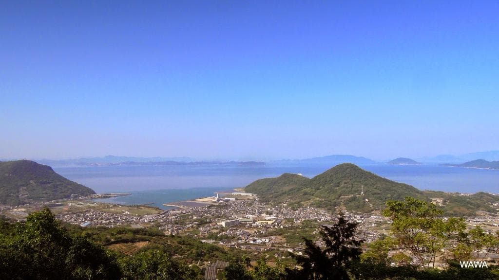 五色台スカイラインから瀬戸内海