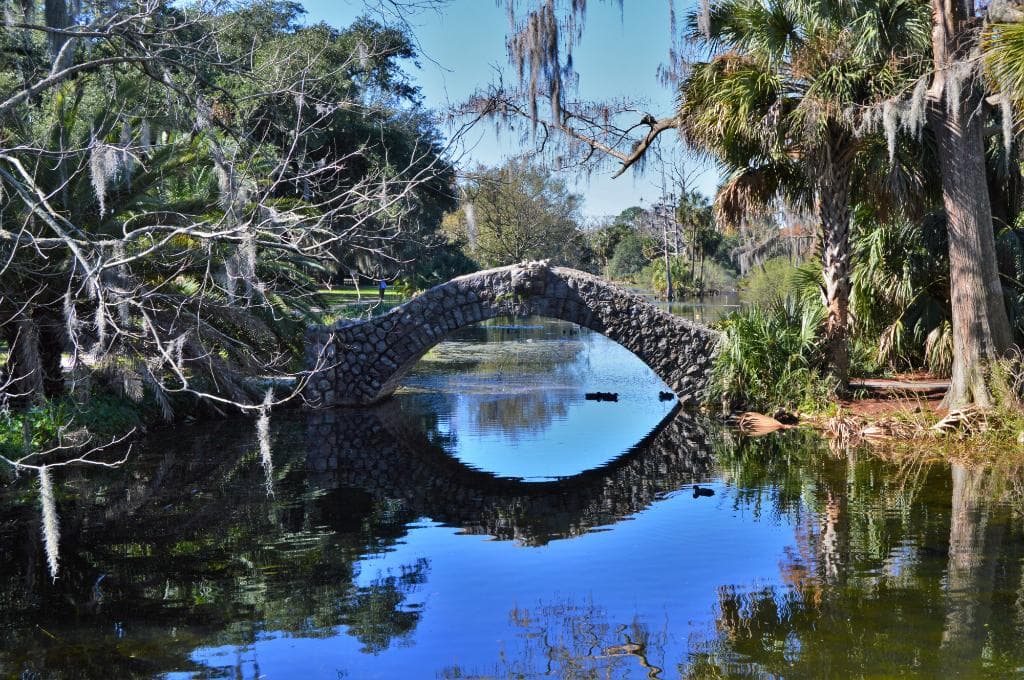 One of the footbridges