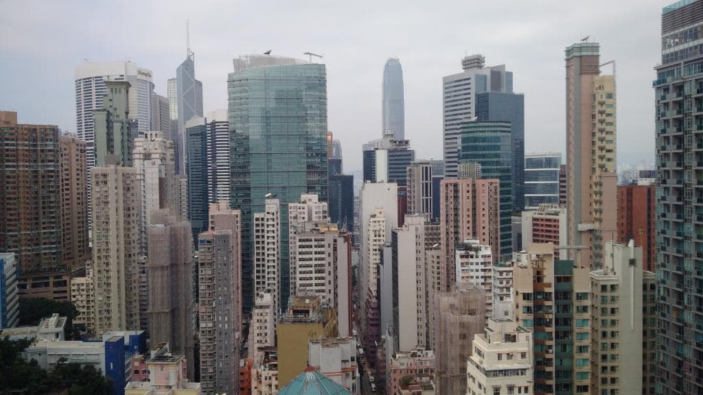 view to the inner city from Hopewell Center, Wan Chai, Hong Kong