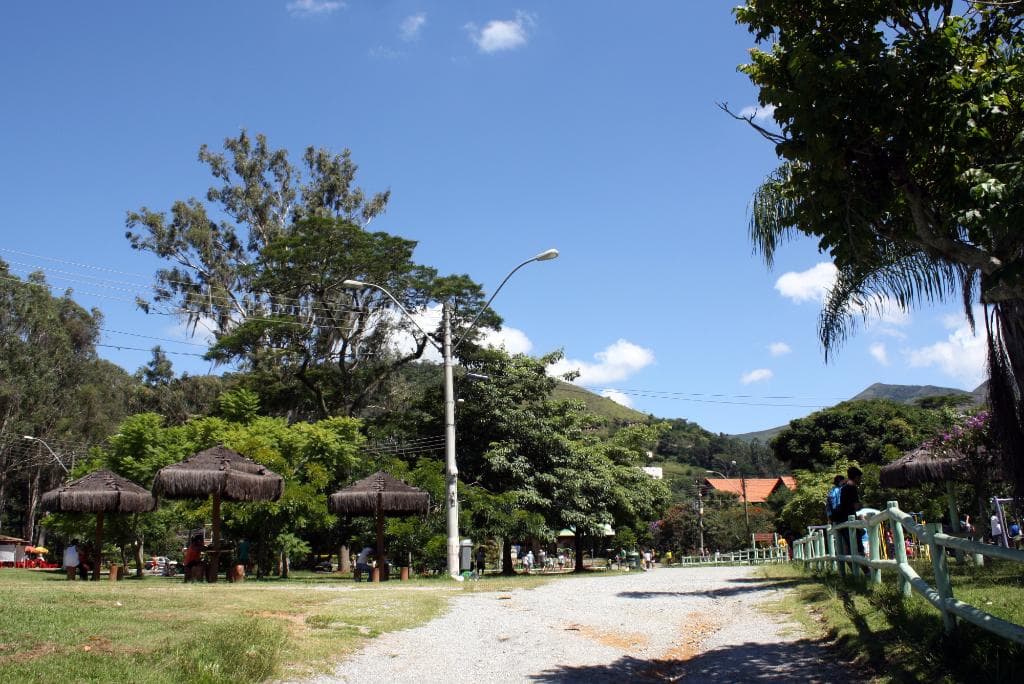 Vista panorâmica dos quiosques.