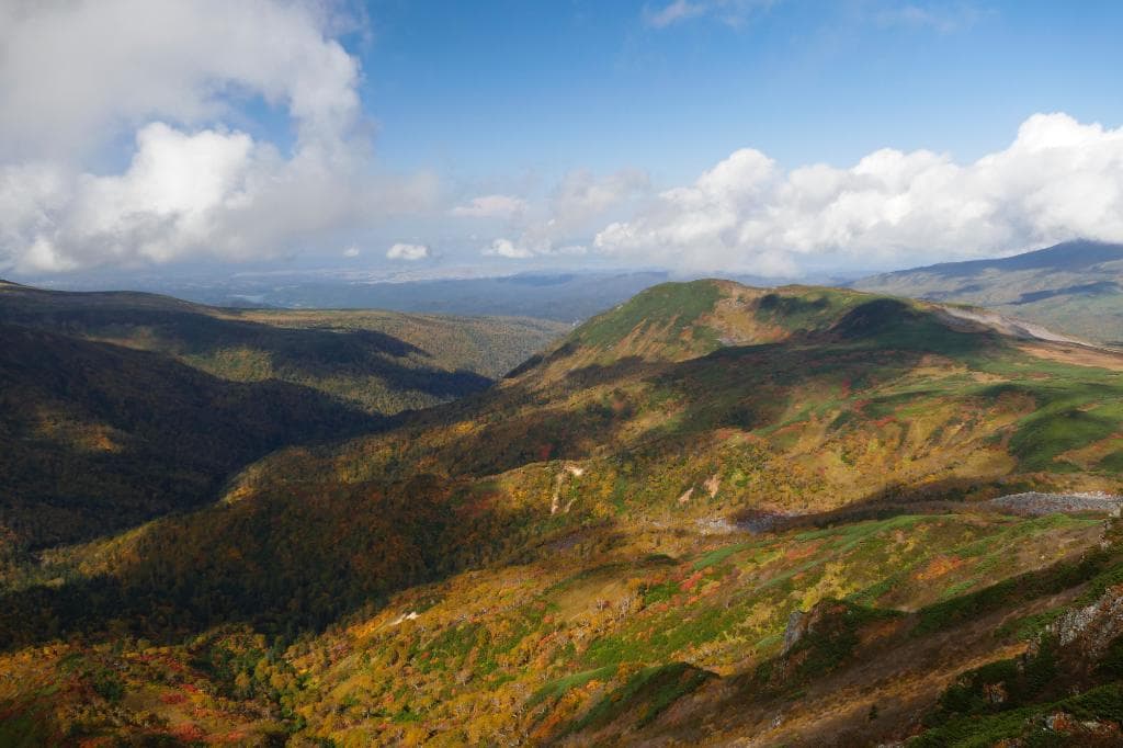 遠く旭川方面が見えました。
